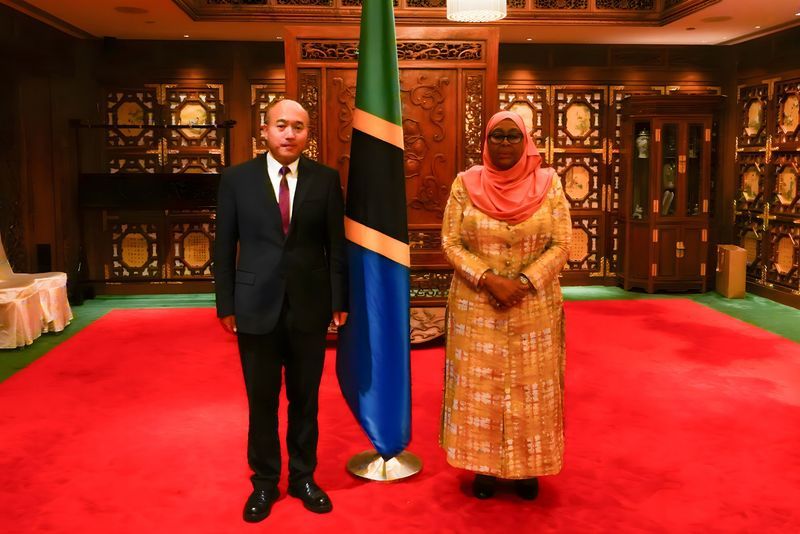 坦桑尼亚总统哈桑会见卫华集团董事长李国强